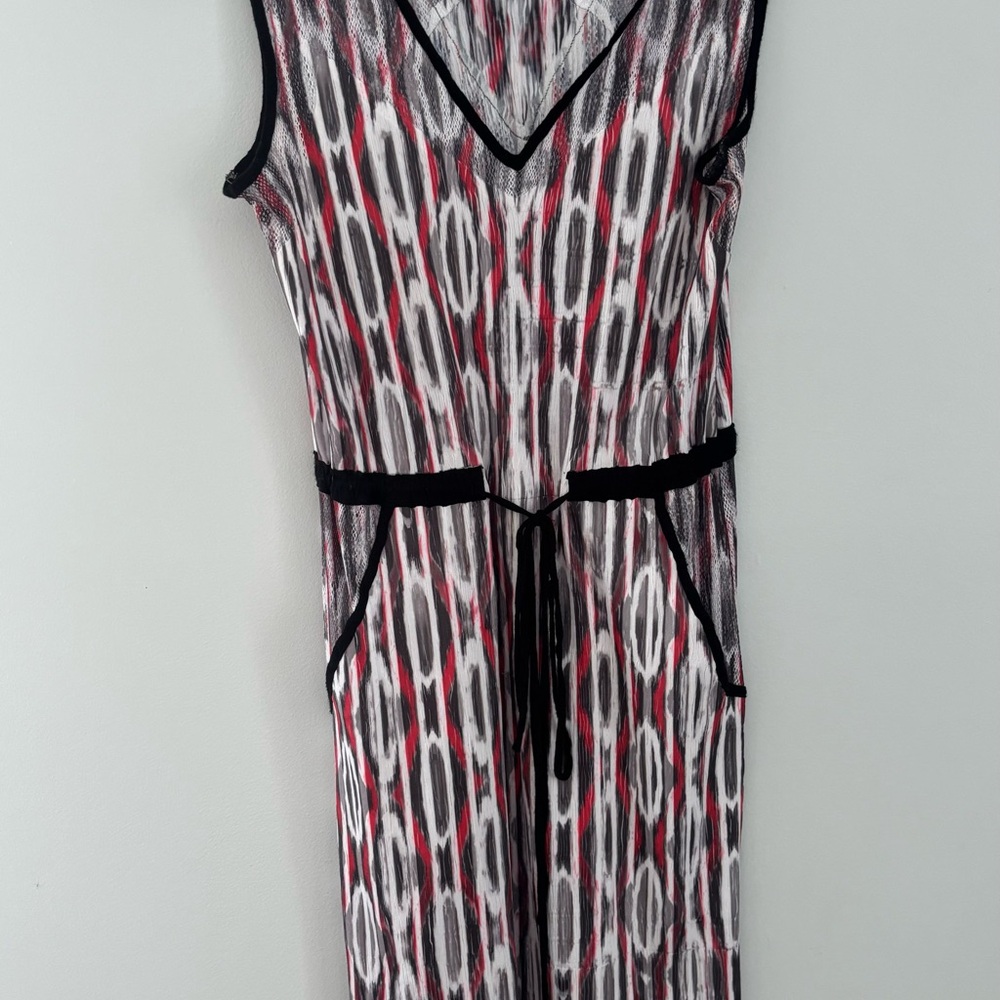 Komarov Alex and Ava dress in Gray, White, red